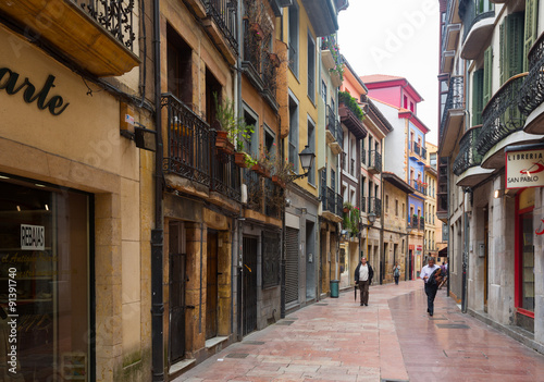 Old narrow street in historic part of Salas