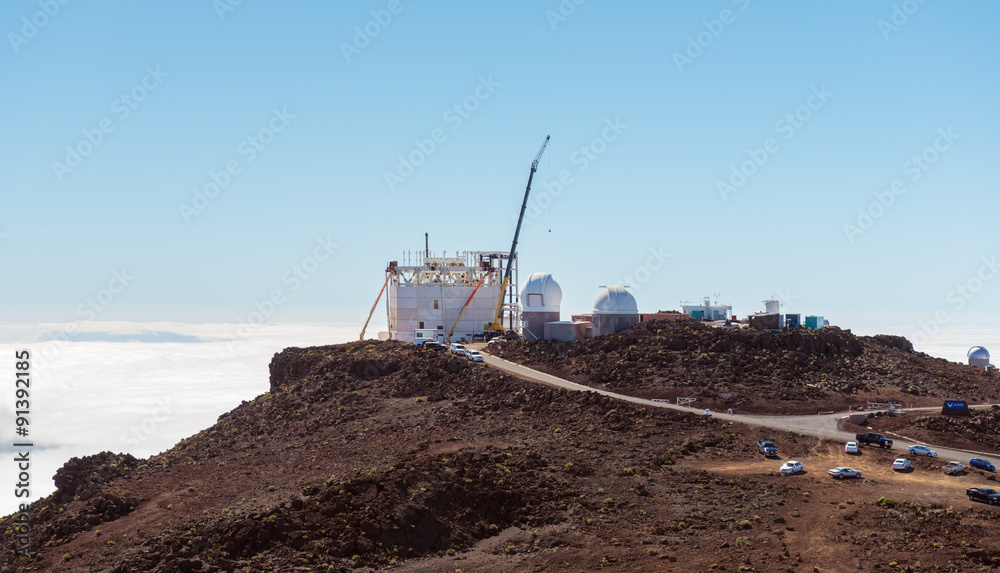 MAUI, HAWAII, USA - DECEMBER 12, 2014: construction site of new