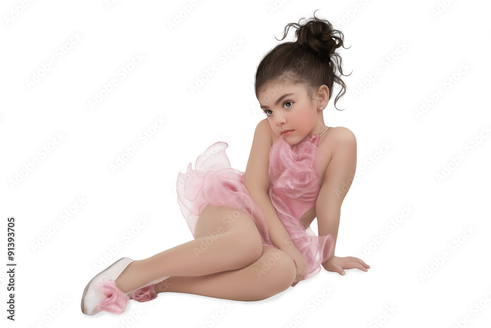 Little girl in the pink tutu Little girl in the pink tutu