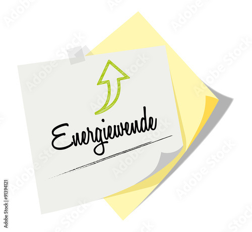 Post it | Notizzettel | Energiewende | Scribble
