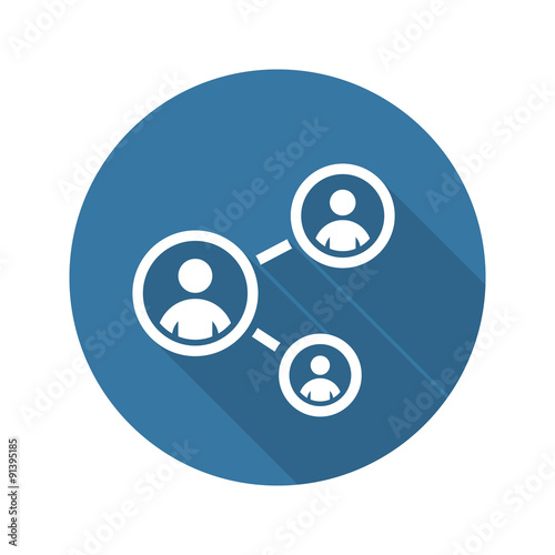 Staff Training Icon. Business Concept. Flat Design.