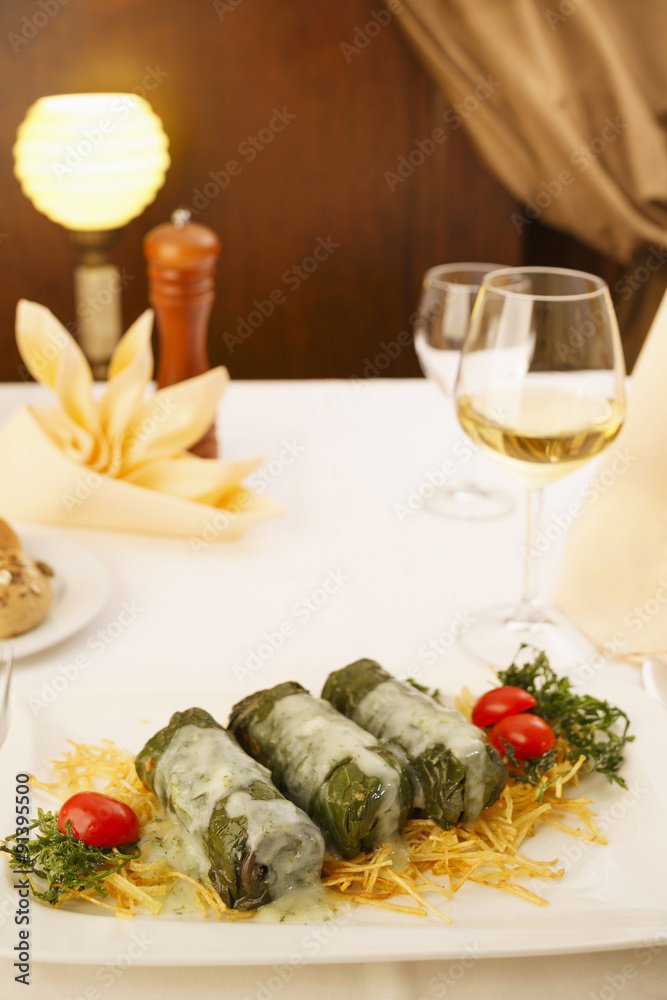 Cabbage Rolls in restaurant