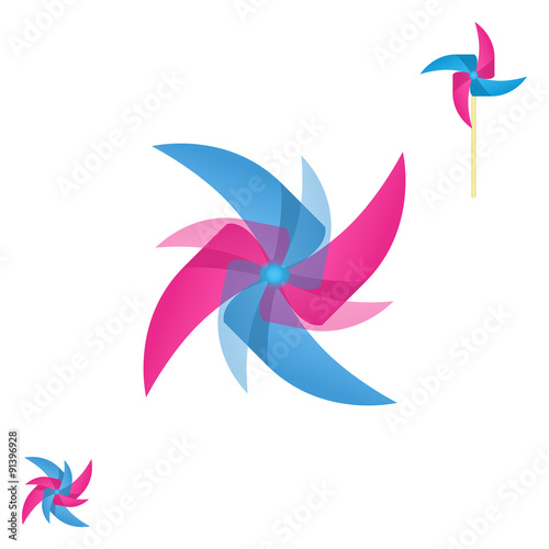 Pinwheel rotating logo