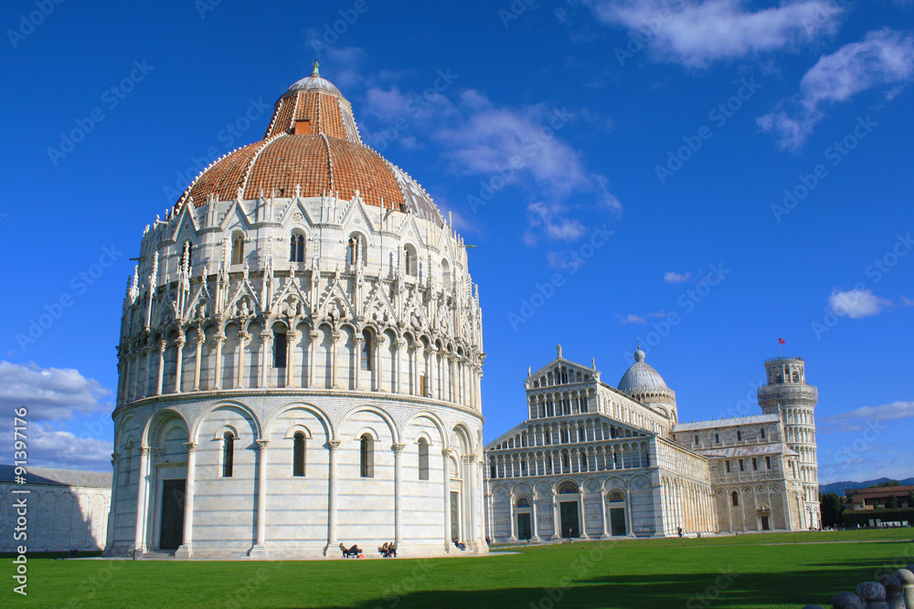 The Piazza del Duomo in Pisa