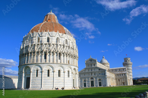 The Piazza del Duomo in Pisa