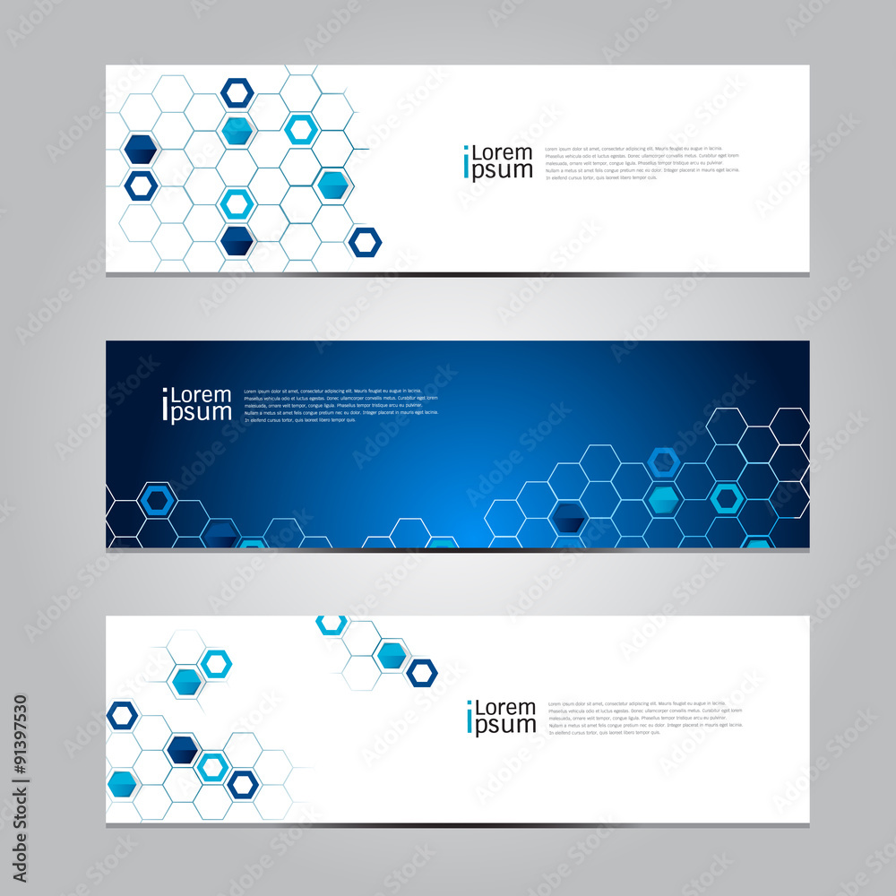 Vector design Banner network technology background.