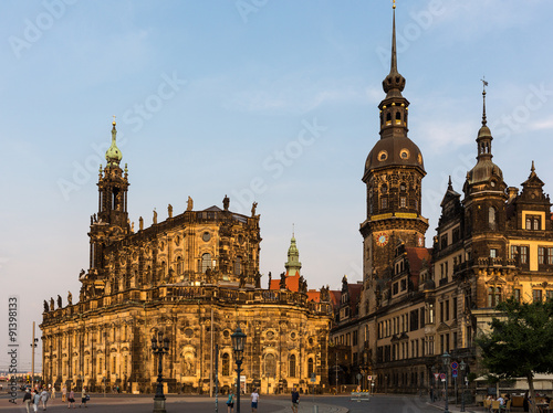 Katholische Hofkirche und Schloß, Dresden
