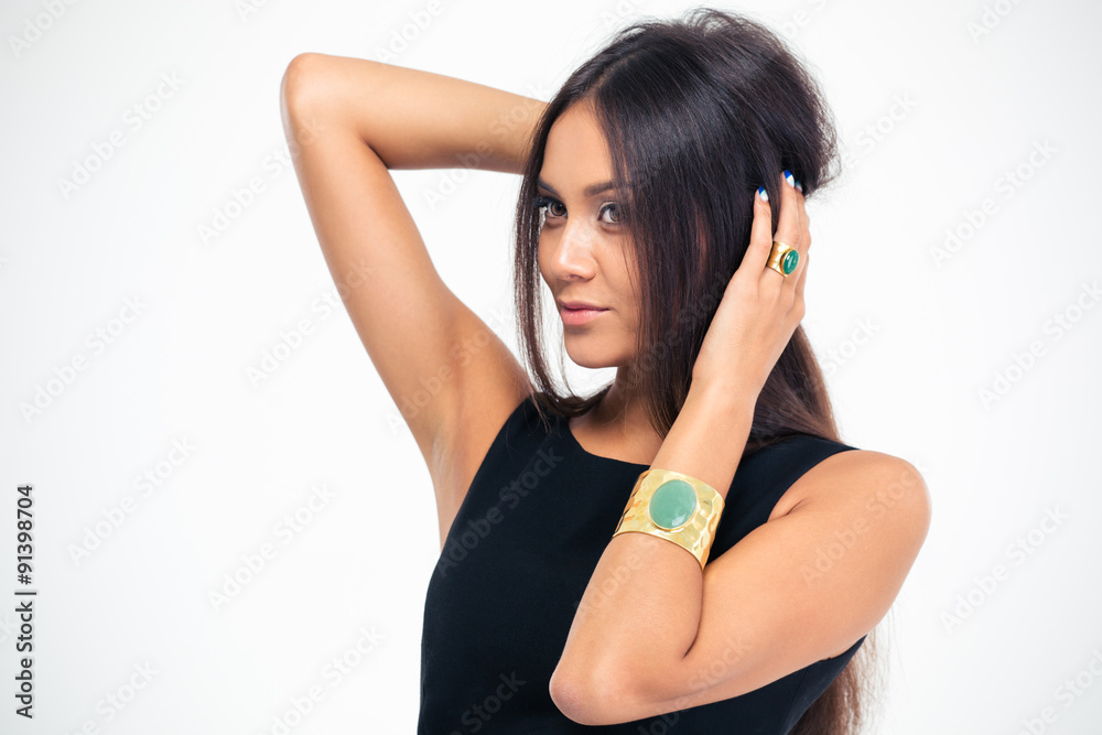 Portrait of attractive fashion woman Portrait of attractive fashion woman