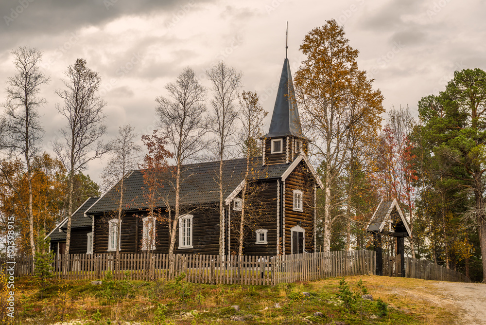 Historic church in Somadal, Hedmark, Norway Historic church in Somadal, Hedmark, Norway