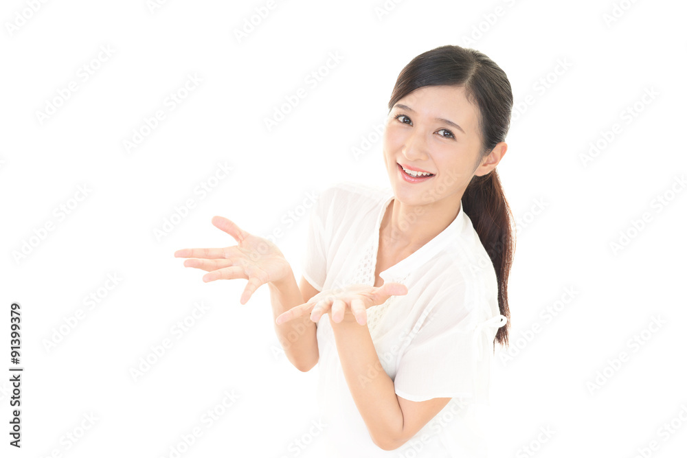 笑顔の女性 笑顔の女性