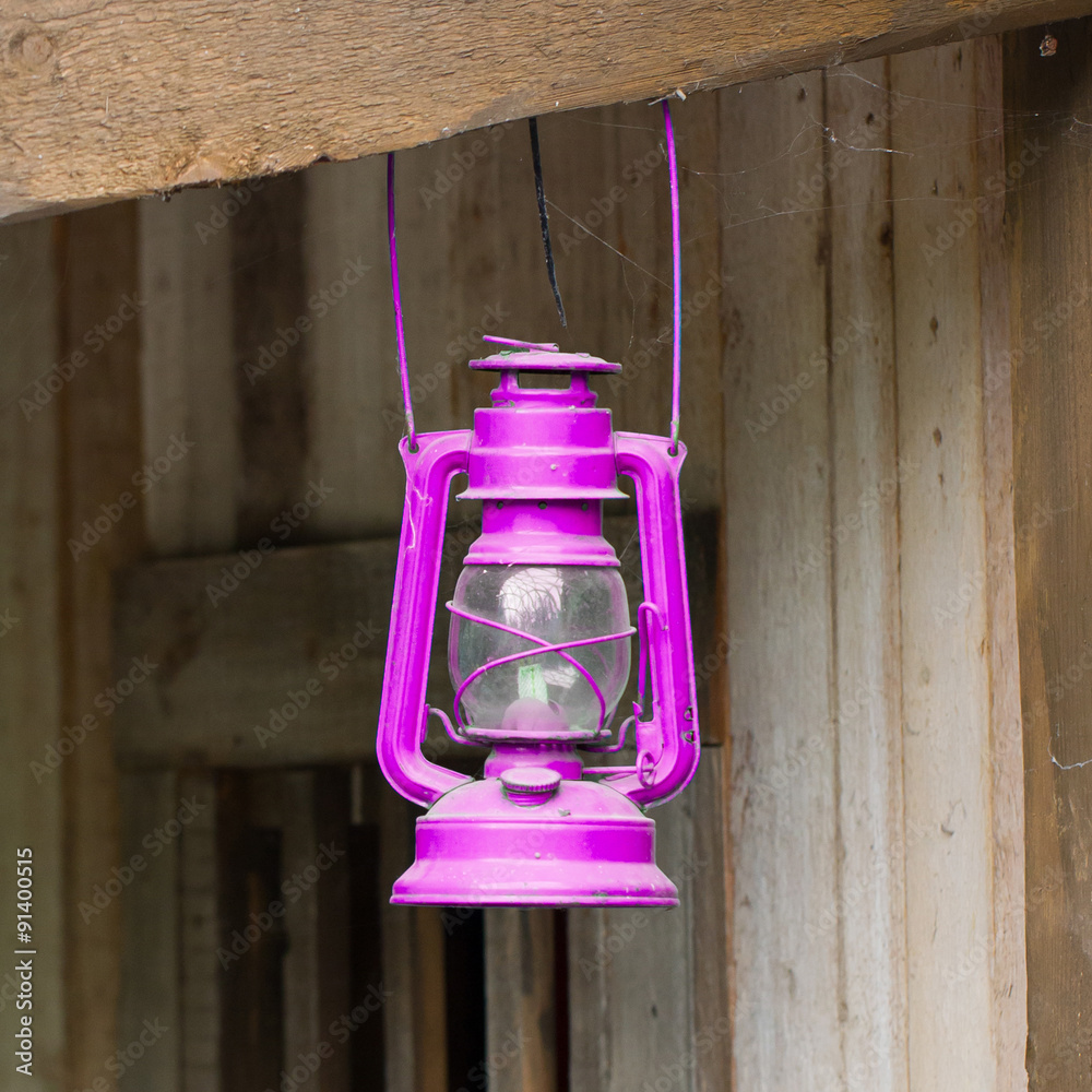 Old pink lantern