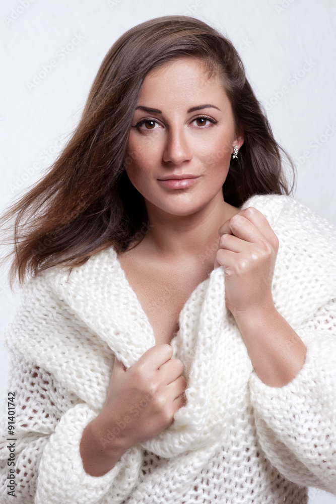 Beautiful young woman with long hair and jewelery. Beautiful young woman with long hair and jewelery.