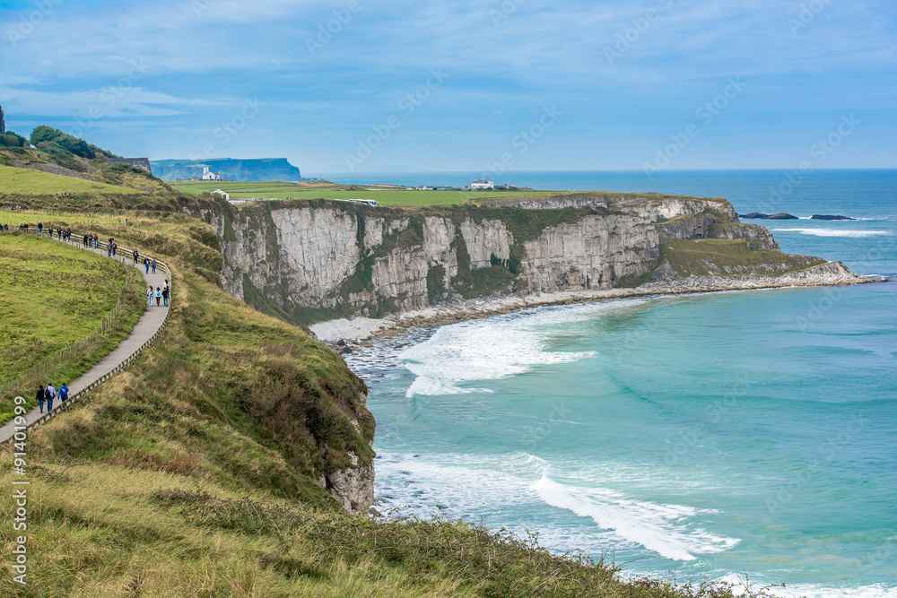 Obraz premium Beautiful coastal landscape in Northern Ireland