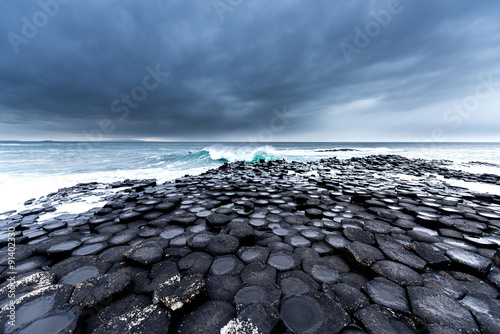 Natural rocks in belfast area, Northern Ireland photo