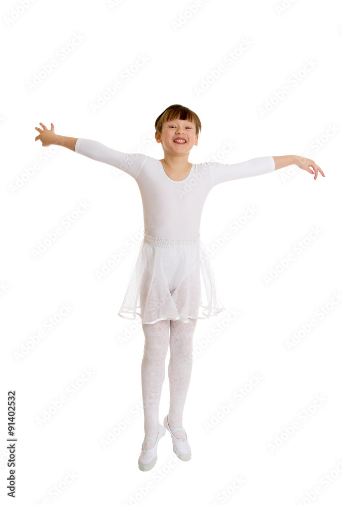 Fototapeta premium girl jumping