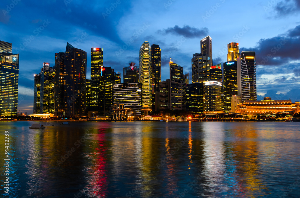 Fototapeta premium Singapore downtown