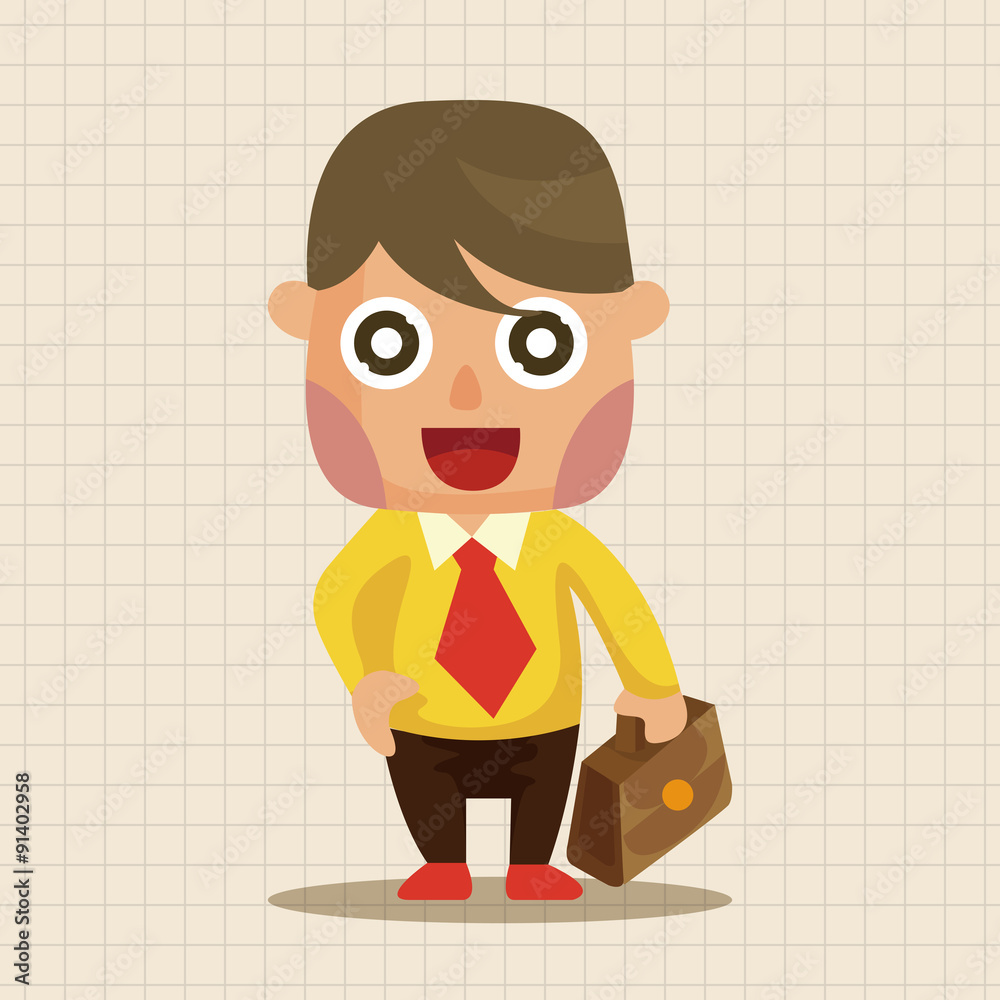 Office workers theme elements Office workers theme elements