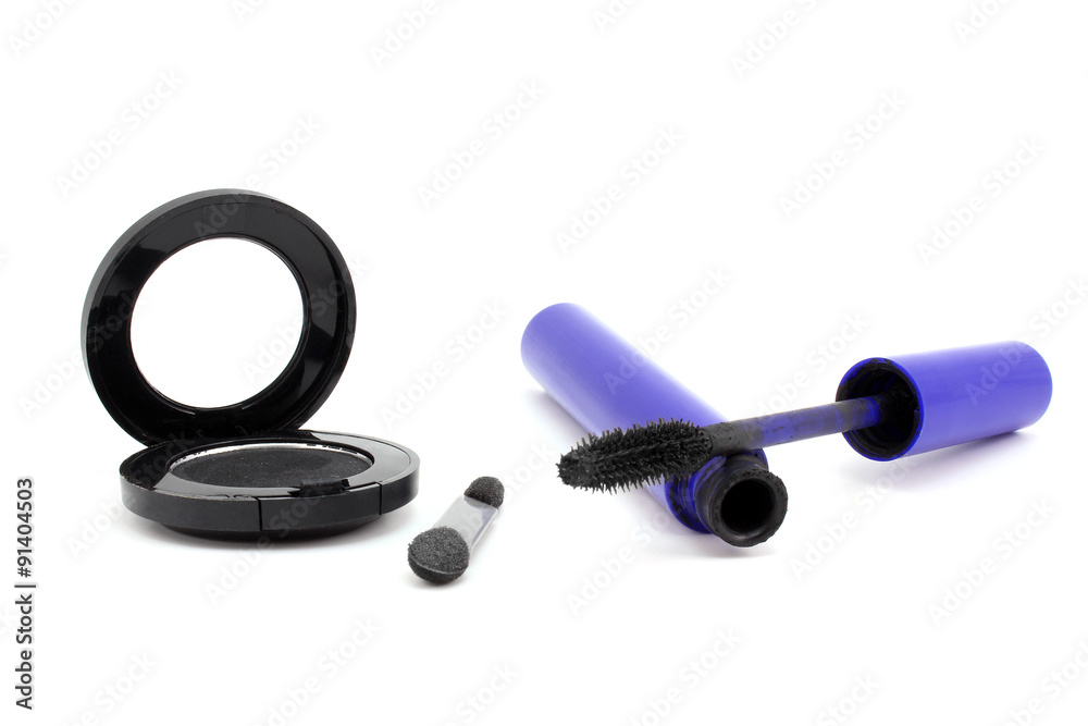 Mascara and black shadows Mascara and black shadows