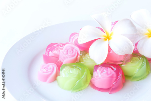 Thailand's traditional jelly dessert © peangdao