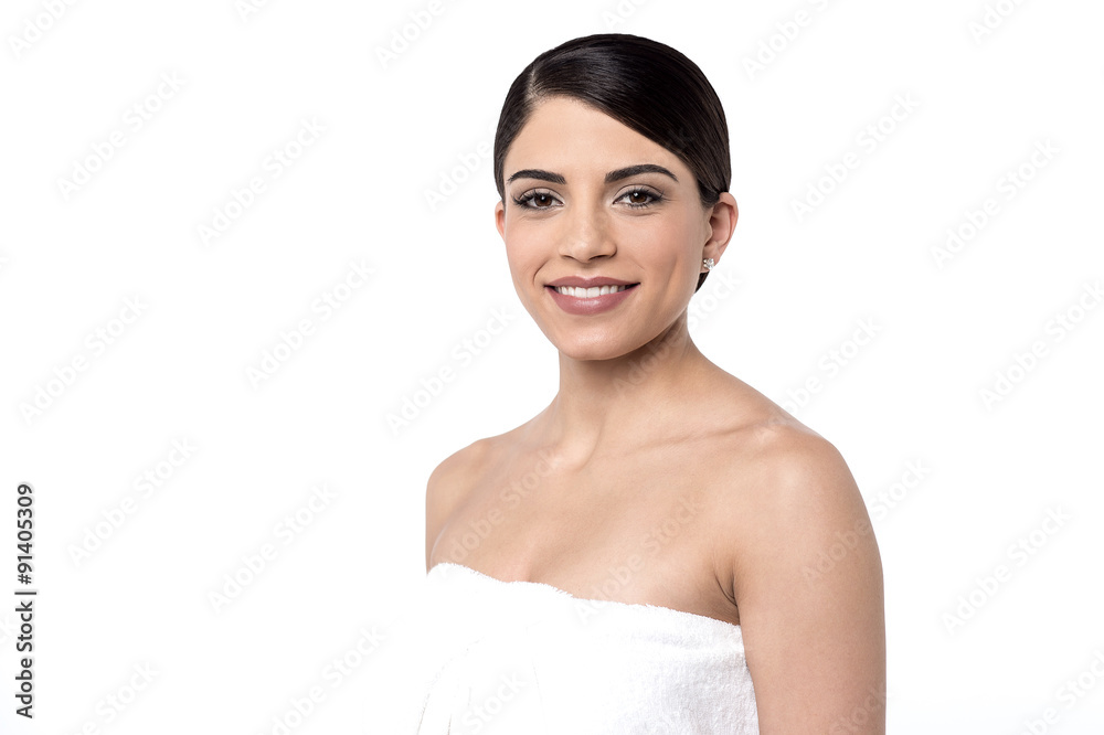 Pretty woman in towel Pretty woman in towel