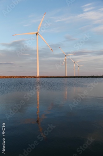 Wind turbines for electric power production in Denmark