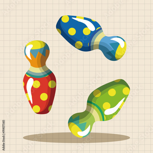 circus performance props theme elements