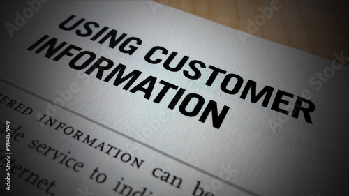 Using customer information