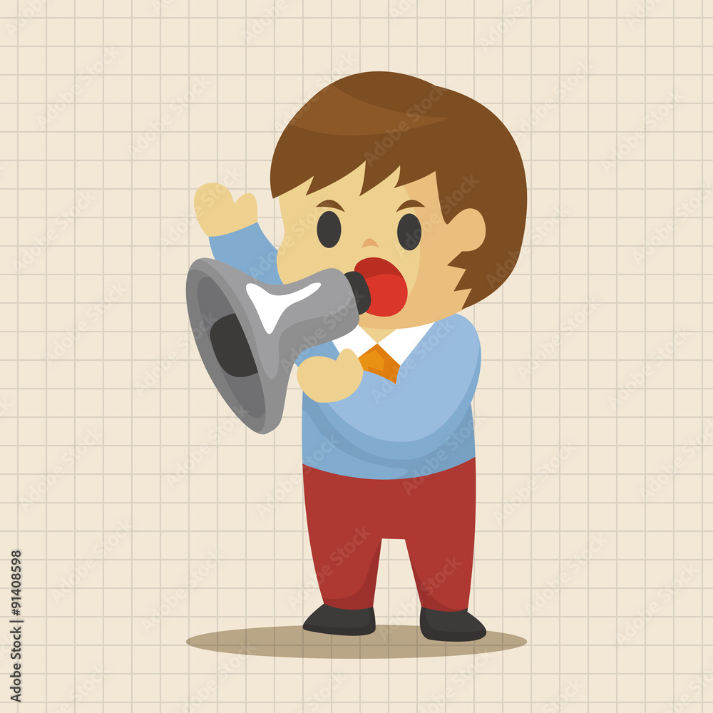 businessman deliver the speech theme elements businessman deliver the speech theme elements