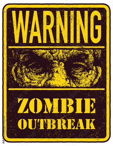 Poster Zombie Outbreak. 