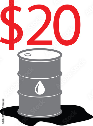 Oil Barrel Illustration 04
