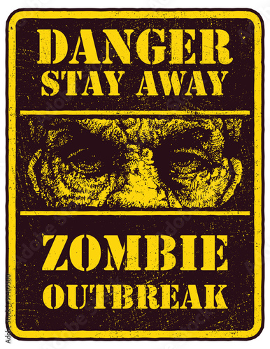 Poster Zombie Outbreak. 