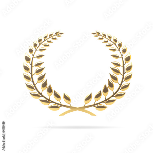 laurel wreath vector award