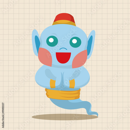 fairytale Aladdin story theme elements