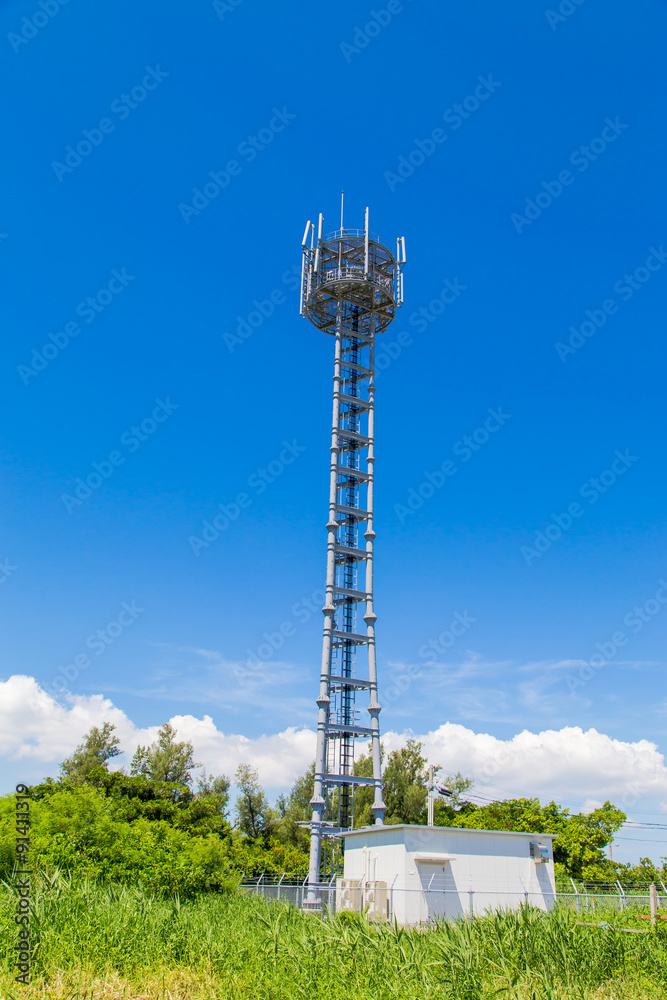 Obraz premium 携帯電話の基地局