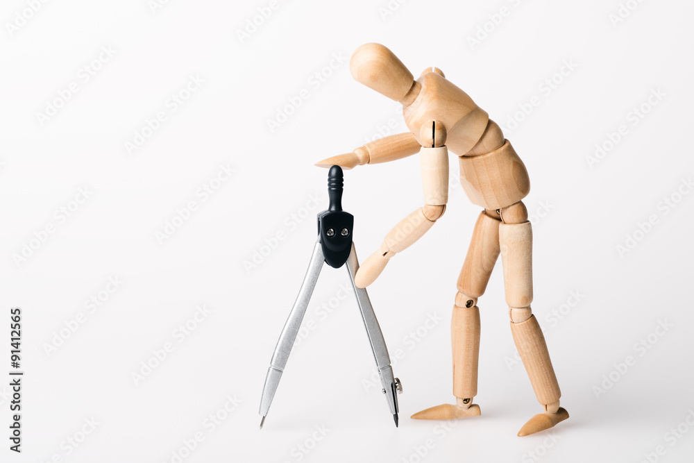 Dummy mit Zirkel