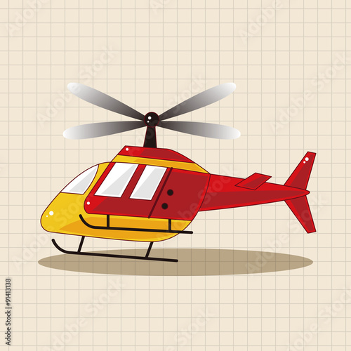 transportation Helicopters theme elements