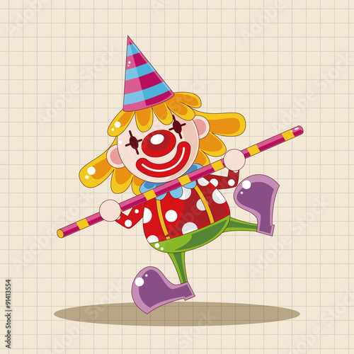 circus clown theme elements