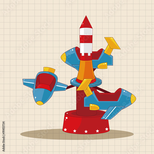 Amusement park facilities theme elements