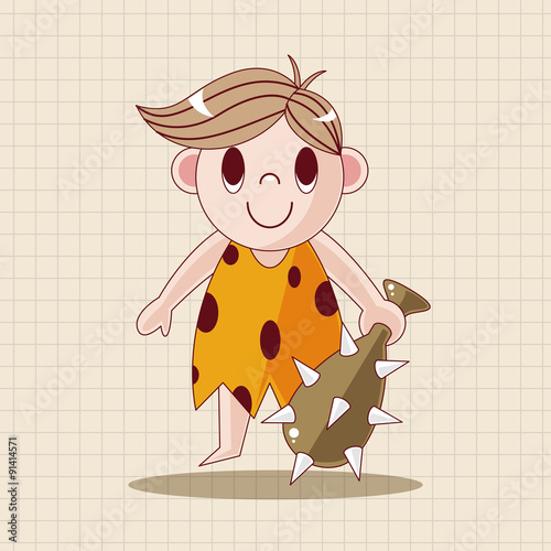 caveman theme elements