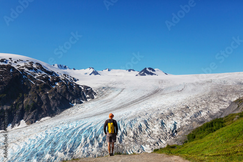 Hike in Exit glacier photo