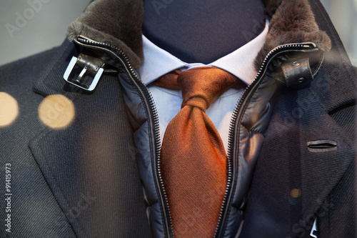 Coat, tie and shirt