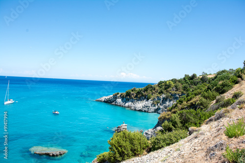Coastline of Zakynthos  Greece