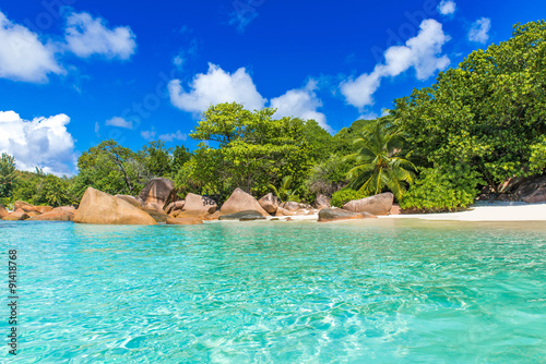 Anse Lazio - Paradise beach in Seychelles, island Praslin © Simon Dannhauer