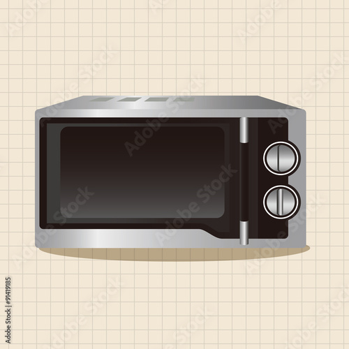 Home appliances theme microwave elements