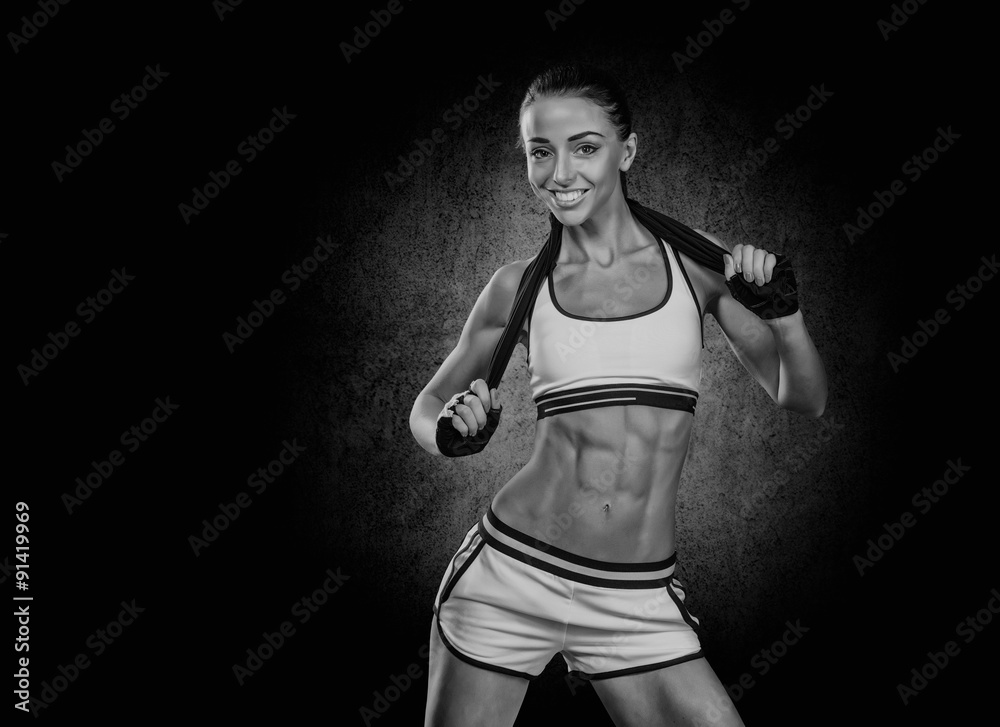 portrait of a healthy young woman against a grunge background portrait of a healthy young woman against a grunge background