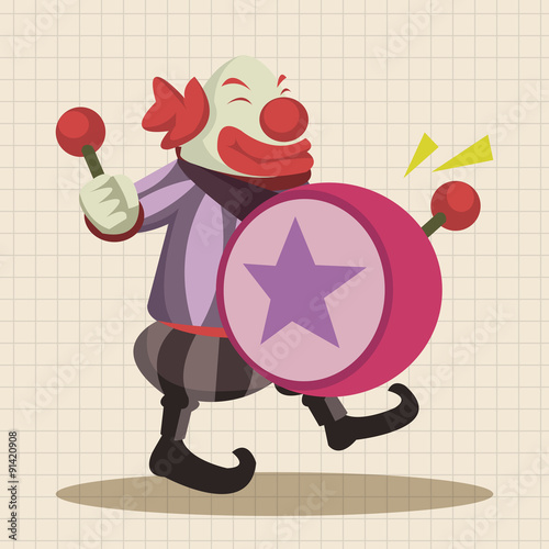 circus theme clown elements