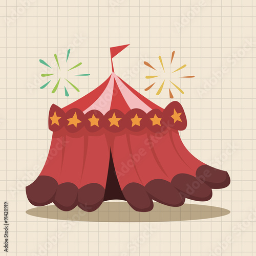 circus theme tent elements