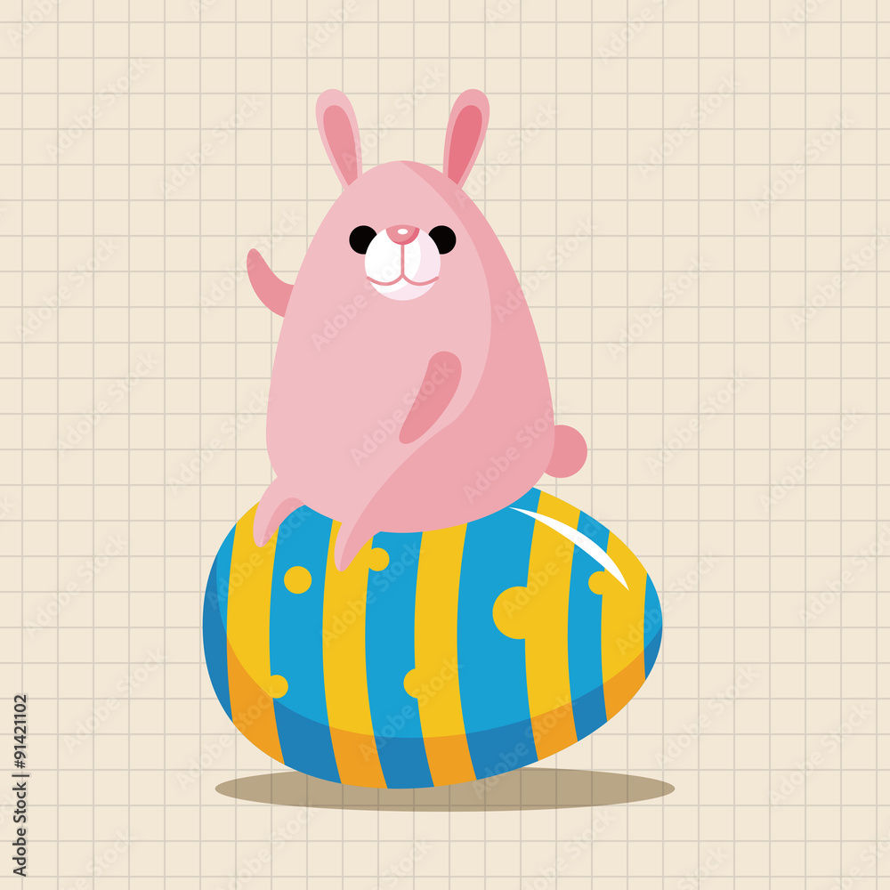 easter rabbit theme element vector,eps easter rabbit theme element vector,eps