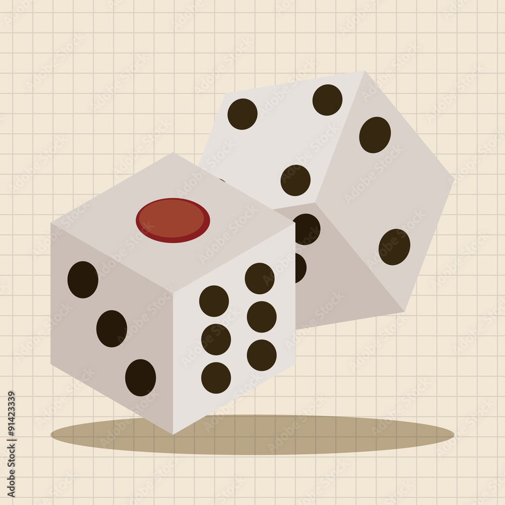 casino dice theme elements