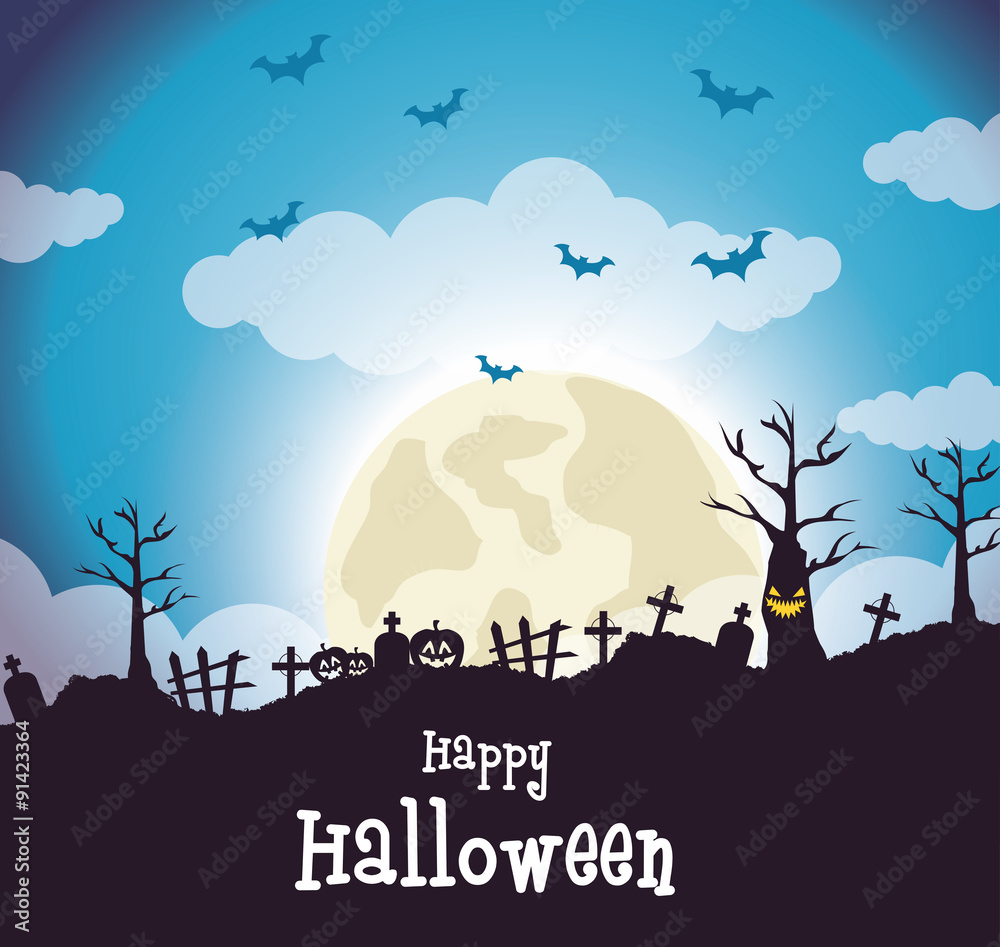Happy halloween party festival card